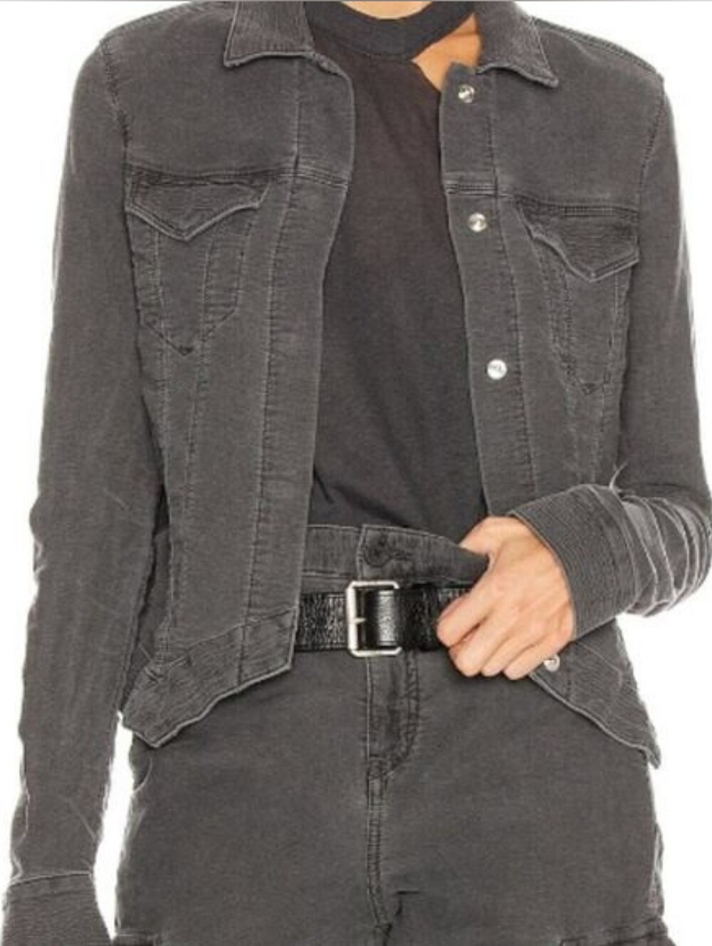 RtA Washed Gray Jean Jacket XS